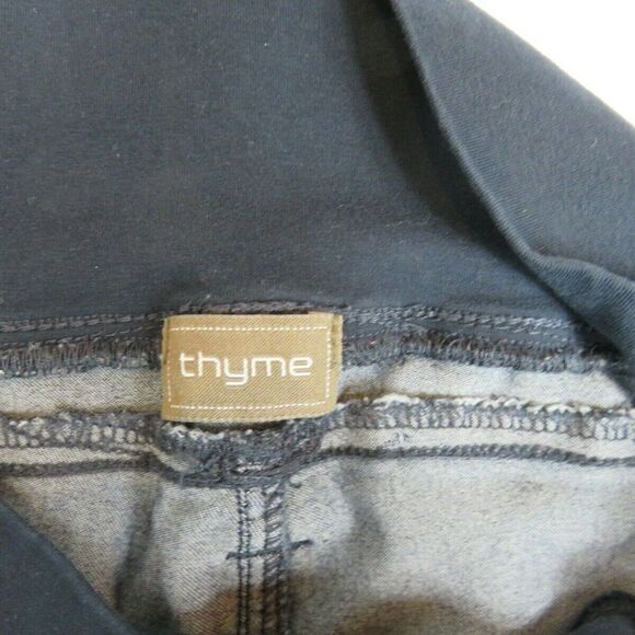 Thyme Maternity Jeans Stretch Cotton Blend Stretch Panel Pull-On Women's Size M - Picture 4 of 9
